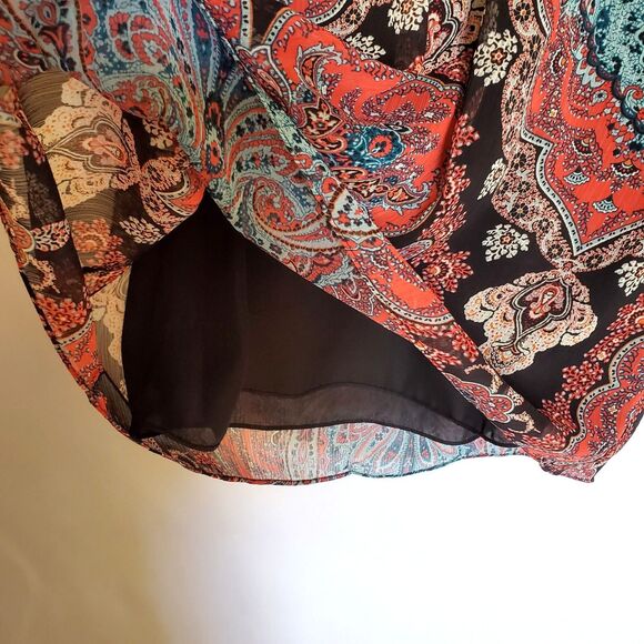 INC International Concepts Patterned Layered Dress, Size M - Picture 7 of 13